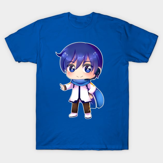 VOCALOID Kaito chibi T-Shirt by Nadi-chan16